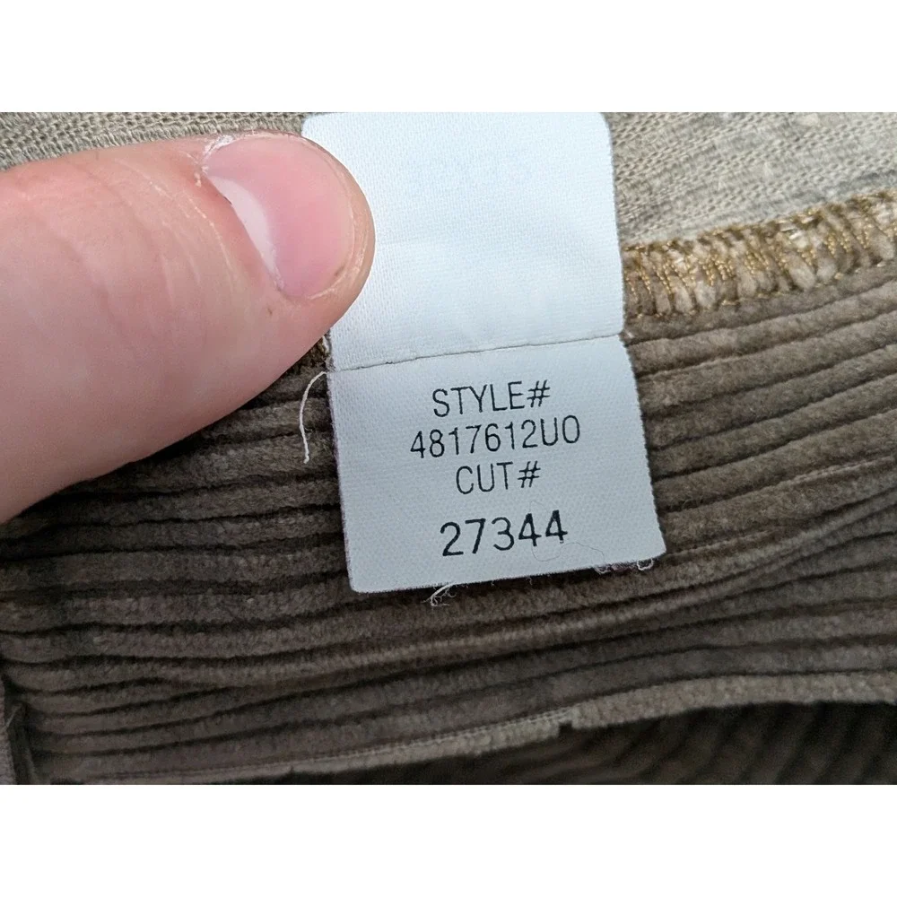 Polo Ralph Lauren Cords Mens Pants Brown 36x32 VTG Corduroy Classic Pleated